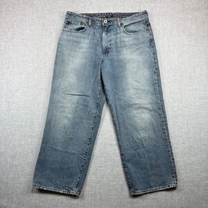Polo Jeans Co Ralph Lauren Saturday Cropped Women 12x24 Blue Denim‎ Faded Light